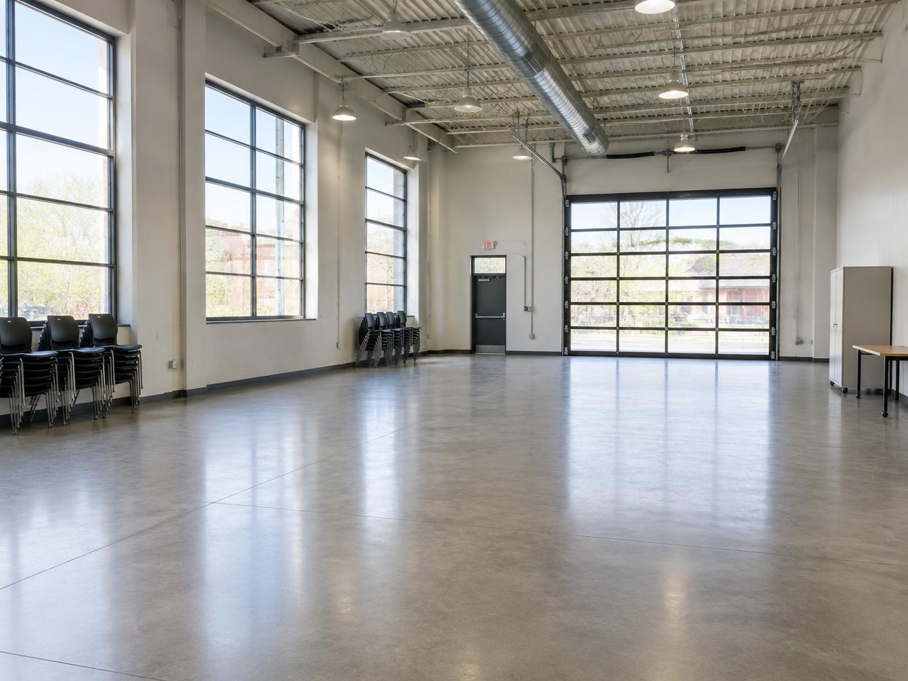 Lege garage als flexibele activiteitenruimte