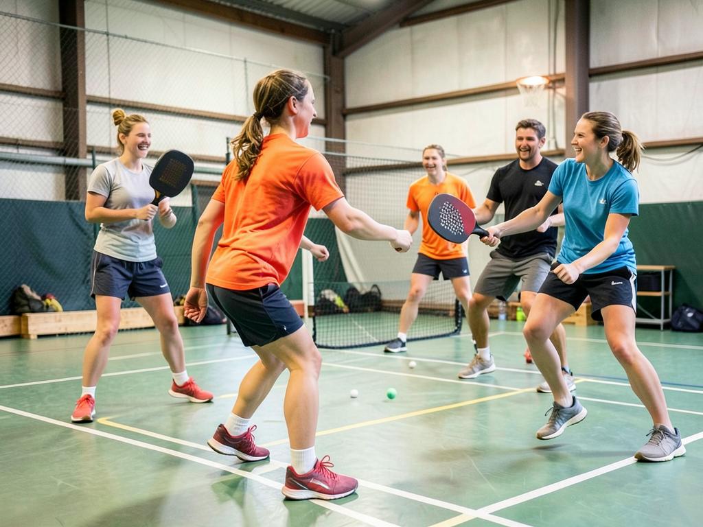 Pickleball in het sportpark bij Groepsverblijf Athena