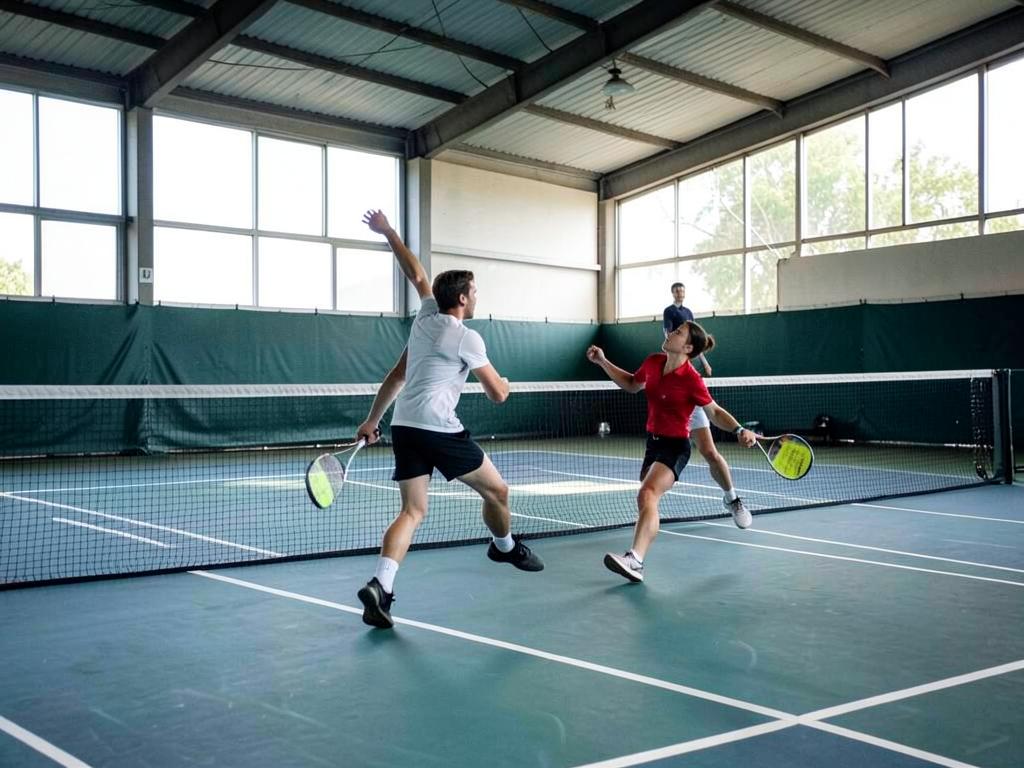 Tennis in het sportpark bij Groepsverblijf Athena